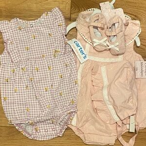 Carter's & Catherine Malandrino Baby Girl Rompers